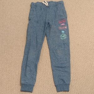 Kids Roots Blue Jogger Pants - Size 12 In Like New Condition